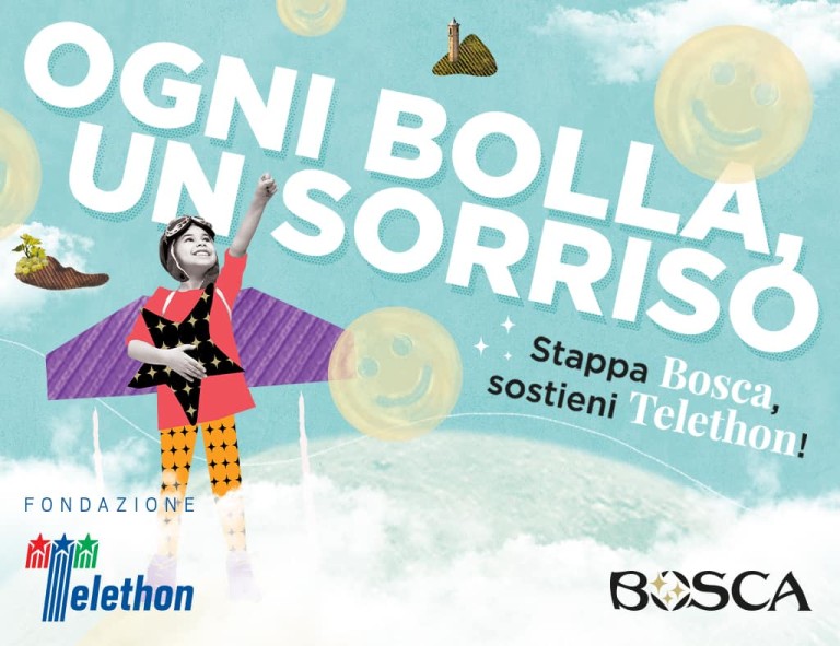 Bosca sostiene Telethon